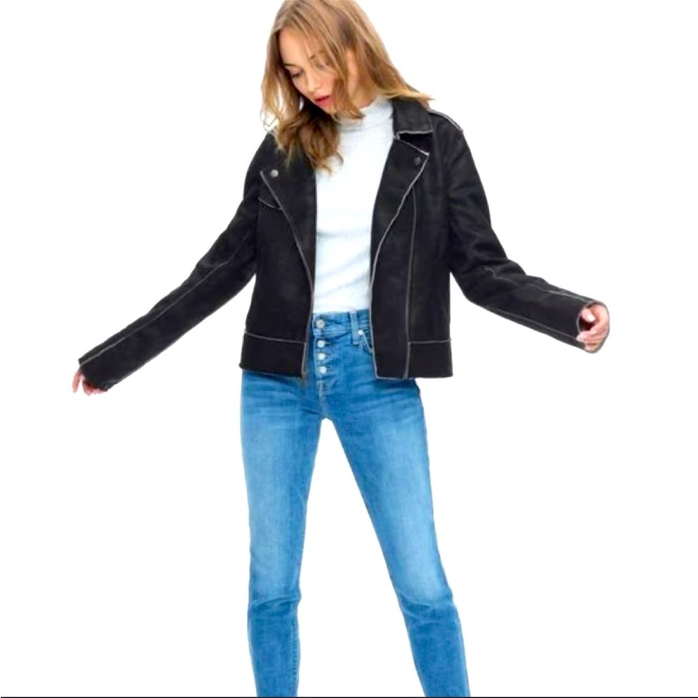 NWT Splendid Bonded French Terry Biker Jacket 🩶